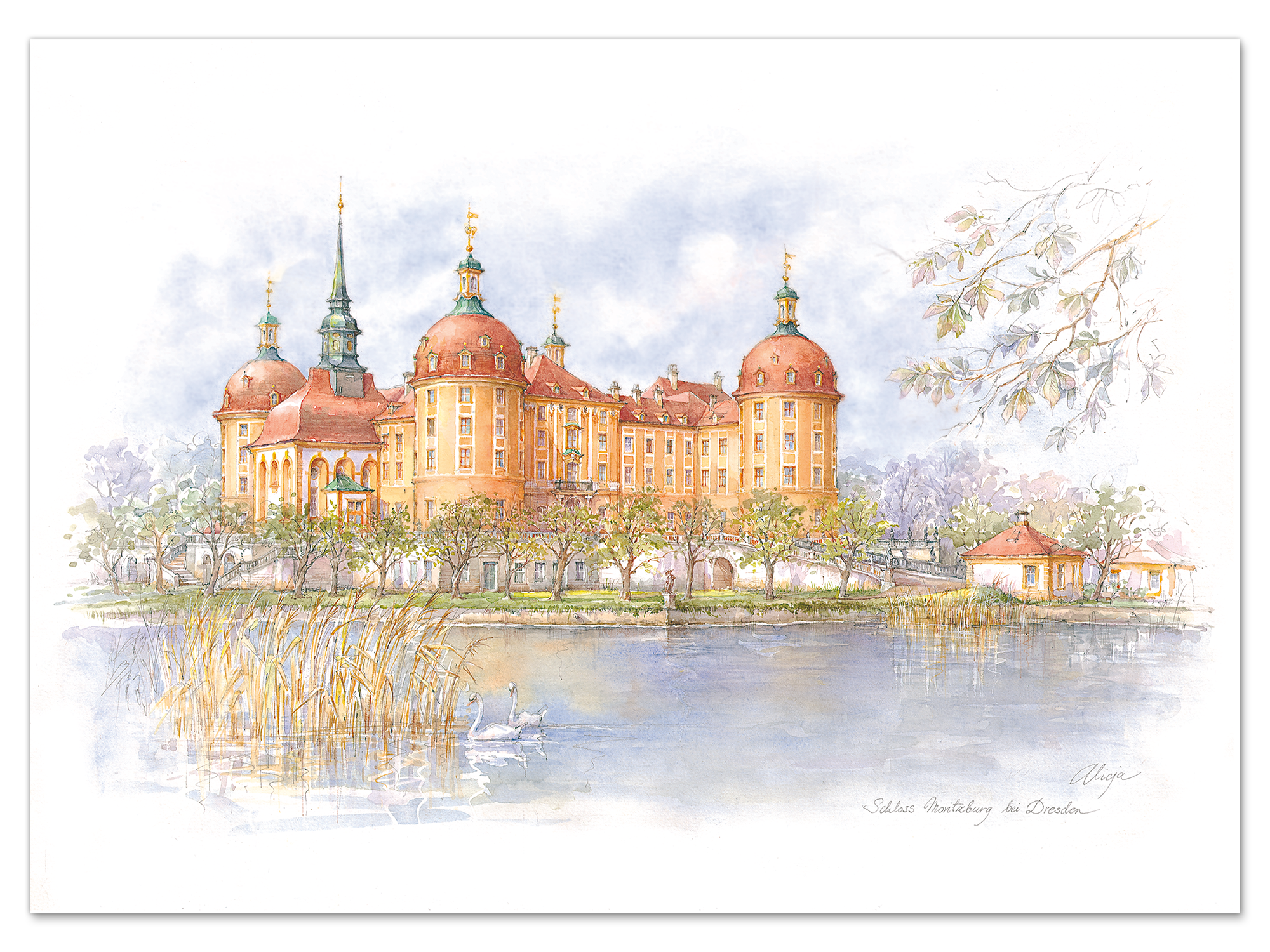 Kunstdruck Moritzburg – Schloss Moritzburg