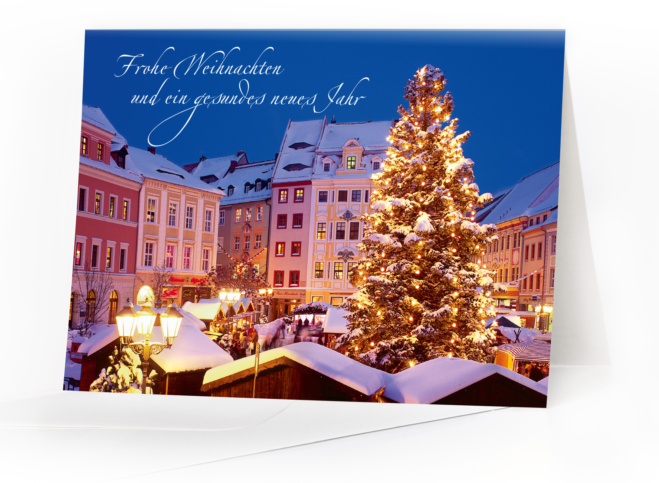 Weihnachtskarte Bautzen – Der Bautzner Wenzelsmarkt
