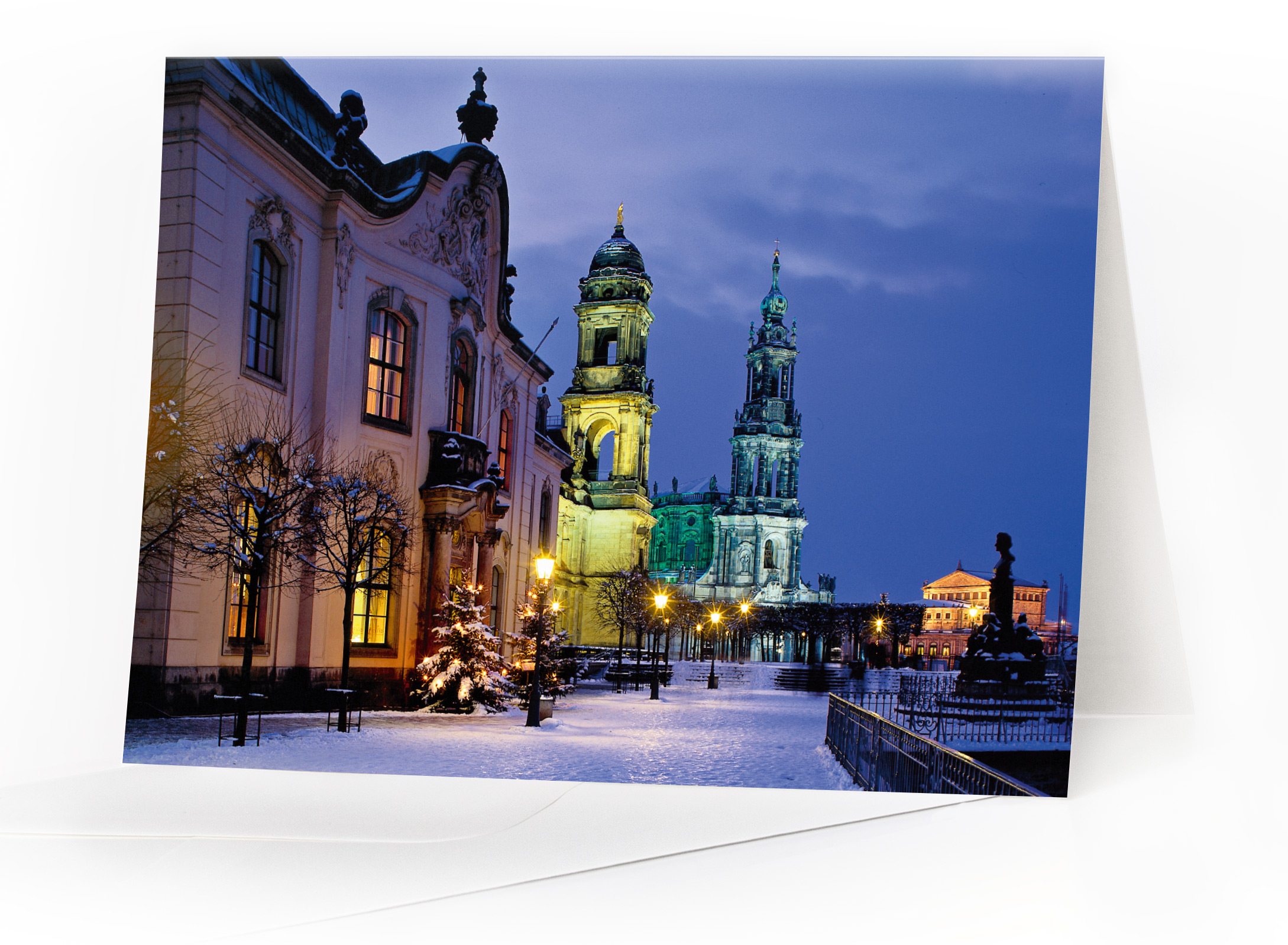 Weihnachtskarte Dresden – Brühlsche Terrasse
