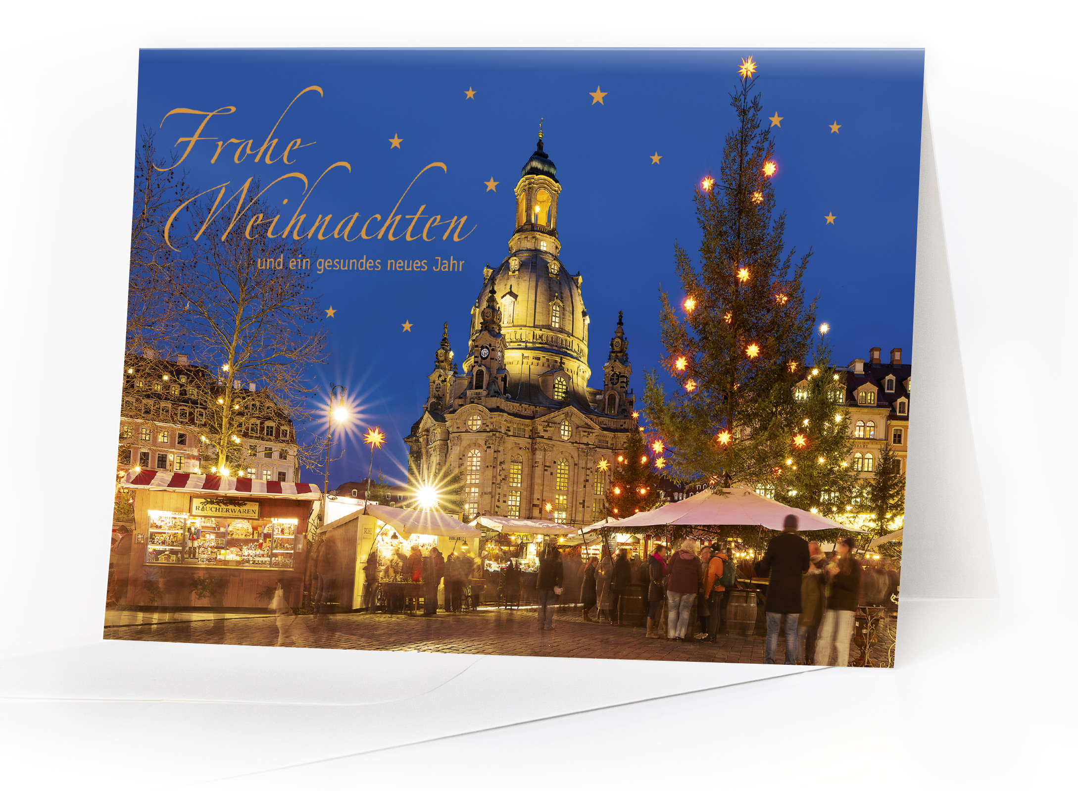 7071 KS | Weihnachtskarte Dresden – Weihnachten an der Frauenkirche