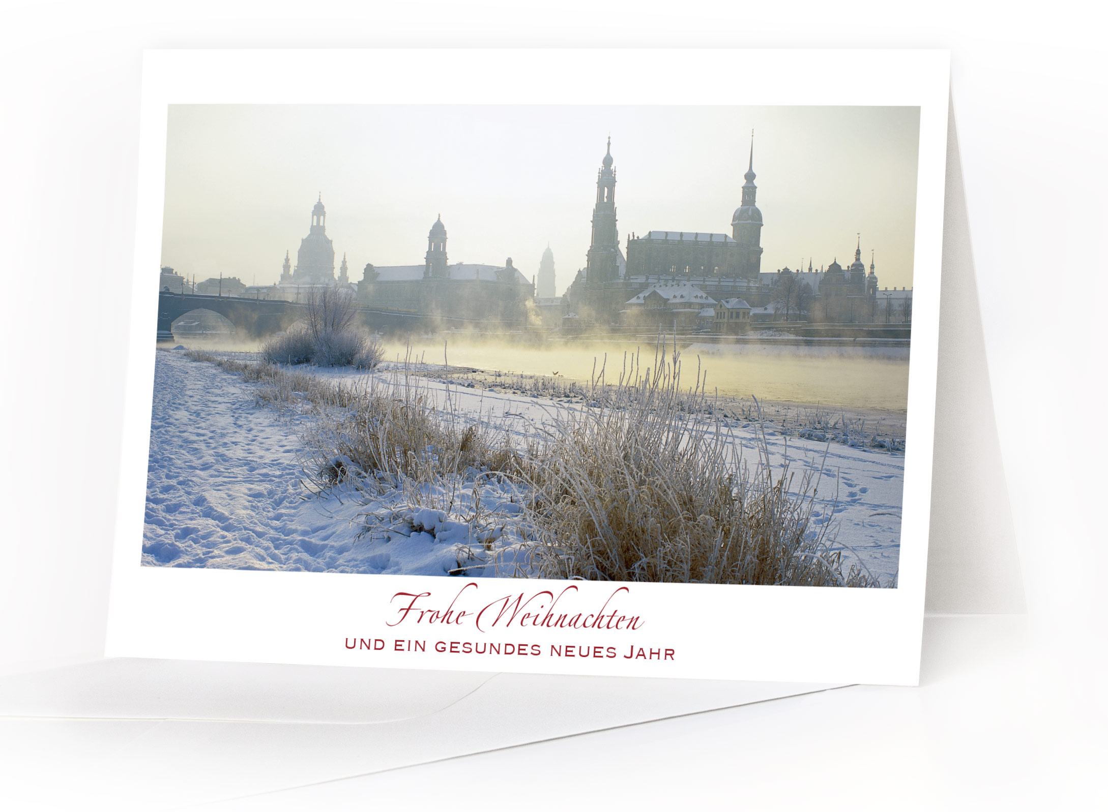Weihnachtskarte Dresden – Canaletto-Blick