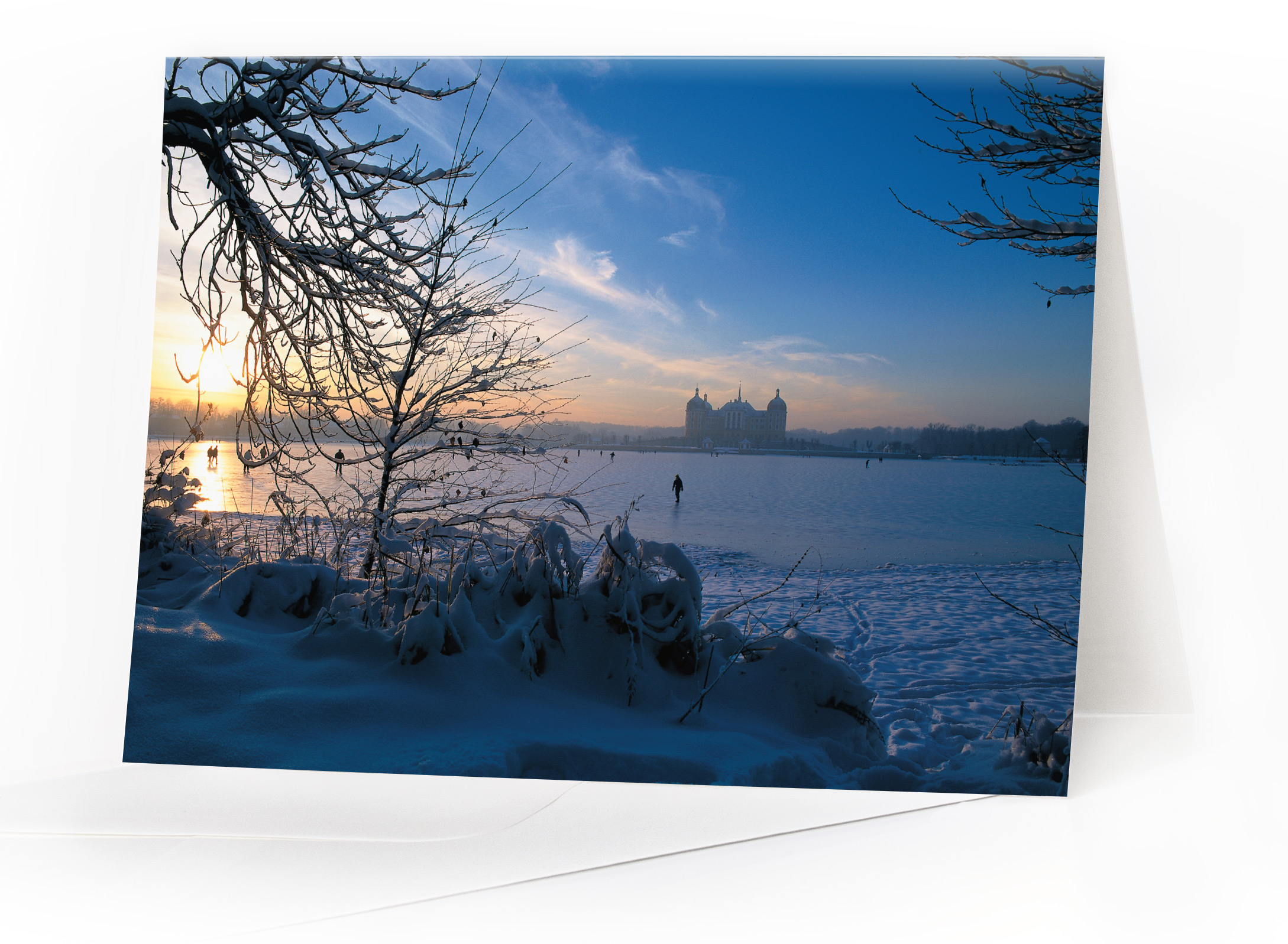 Weihnachtskarte Dresden – Moritzburg