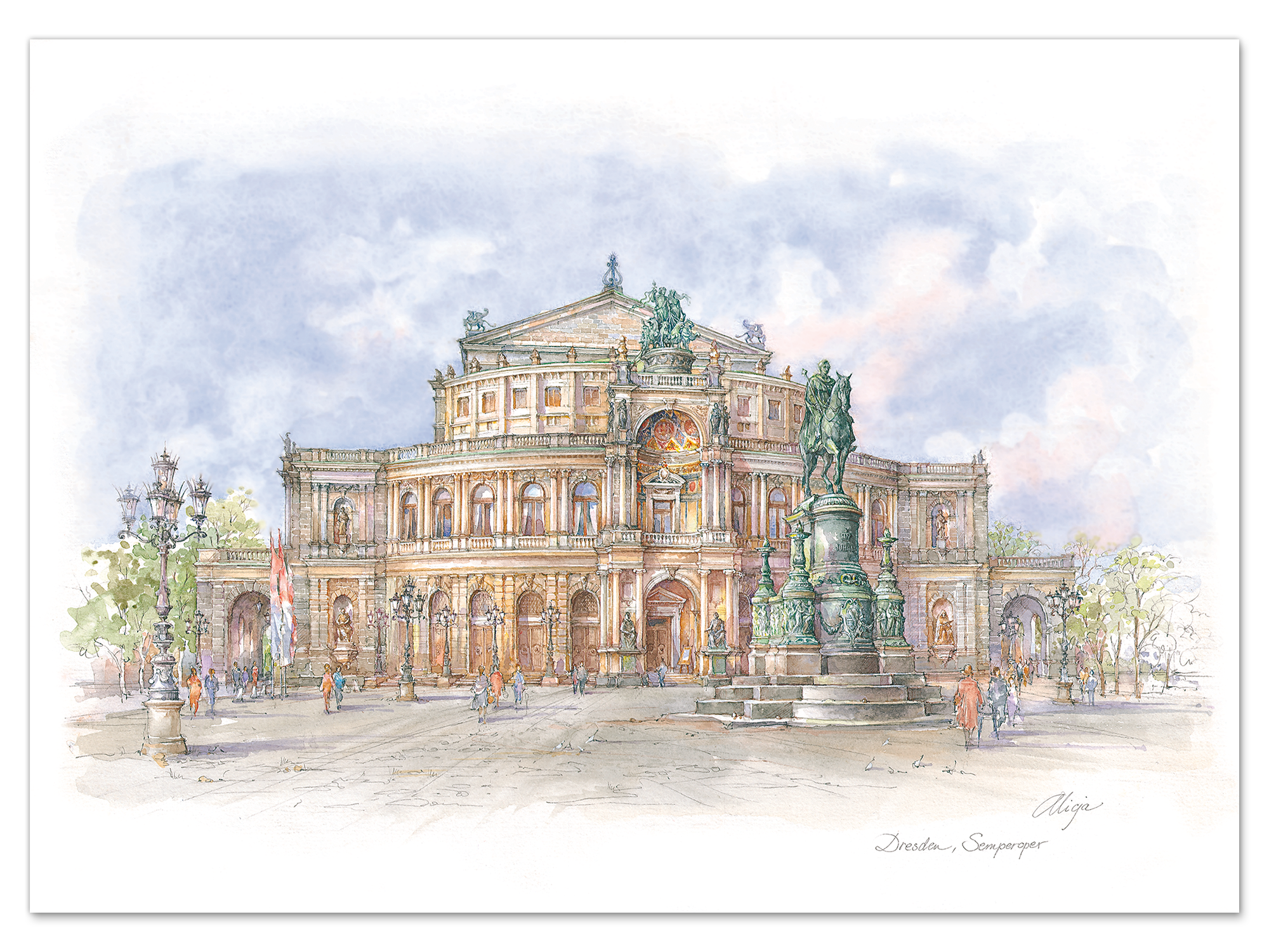 Kunstdruck Dresden – Semperoper