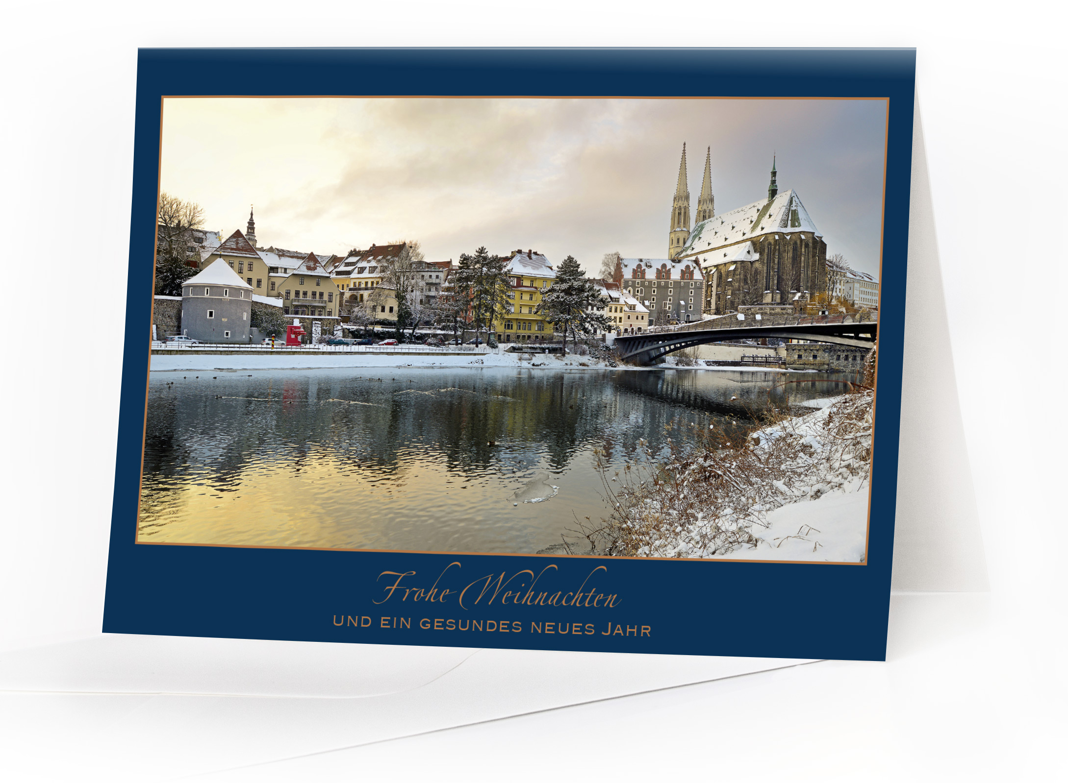 8018 KS | Weihnachtskarte Görlitz – Winterliche Altstadt