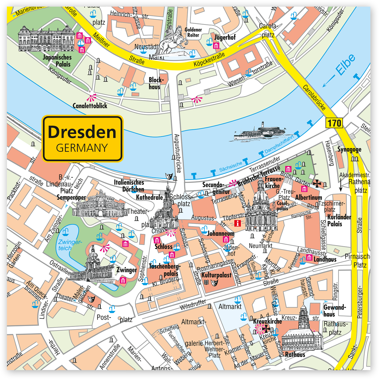 Magnet Dresden – Stadtplan