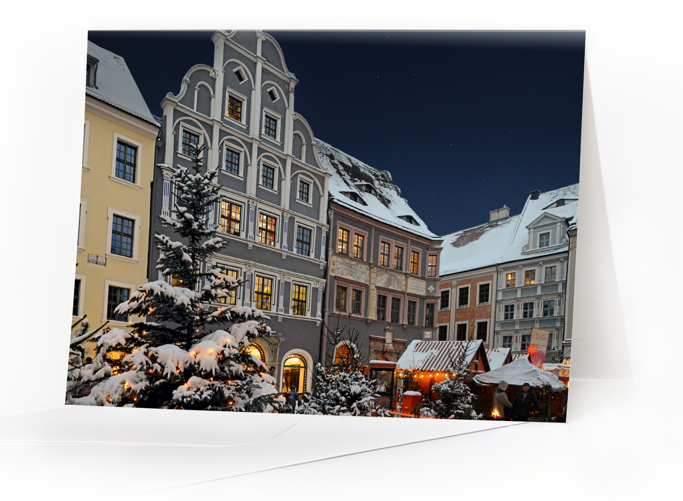 Weihnachtskarte Görlitz – Advent am Untermarkt